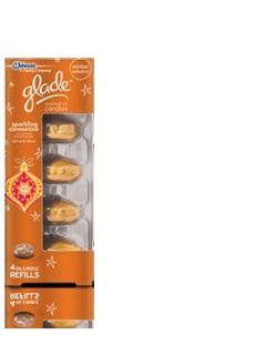 BNIB 4 Glade scented oil candles refill Sparkling Clementine Winter