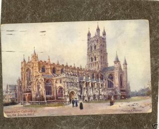 UK Gloucester Cathedral Church 1922 Tucks Postcard