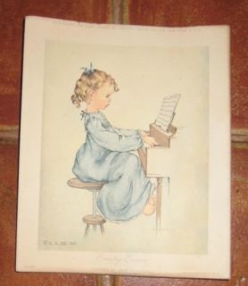 Evening Encore Vintage Piano Print by Anne Allaben