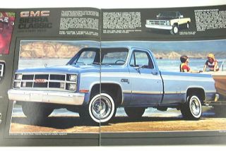 1984 84 GMC Pickup Truck Brochure Sierra C1500 C2500