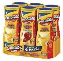 Gerber Graduates Baby Finger Foods Fruit Puffs Variety Pack Healthy
