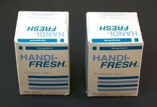 Georgia Pacific Handi Fresh Alcohol Gel Bag in Box Refill Set of Two