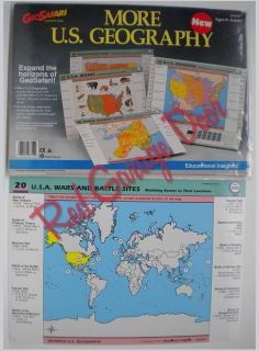 GeoSafari Cards More U.S. Geography GeoPack EI 8710 United States