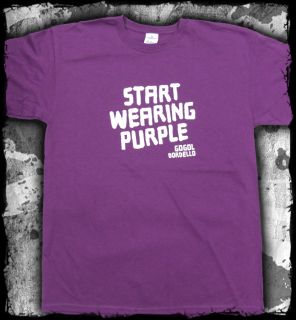 Gogol Bordello Start Wearing Purple Official T Shirt Fast Shipping