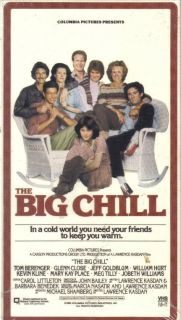 VHS The Big Chill Glenn Close Tom Berenger New