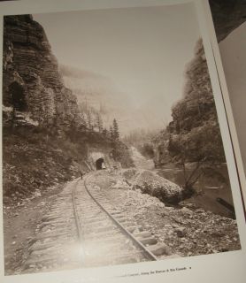 1st Tunnel in Glenwood Canyon Along the D RG Huge W H Jackson Photo