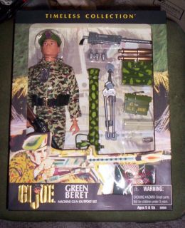 GI Joe Green Beret 2001 Timeless Collection Hasbro Machine Gun Outpost