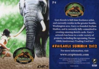 Cryptozoic Tarzan Promo Card P4 Gary Kezele from 2012