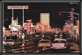 CONOCO GAS STATION 24x34 ELECTRIC ART LED PICTURE