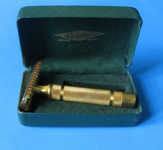 1930s Gillette Gold Double Edge Safety Razor