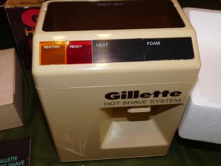 Vtg Gillette Hot Shave System Shaving Cream Lather Dispenser Trac II