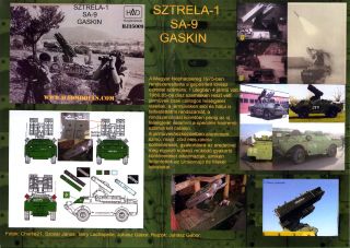  Aero Decals 1 35 Sztrela 1 SA 9 Gaskin Missile Launcher