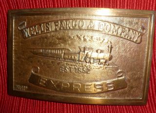 Wells Fargo Belt Buckle in Vintage