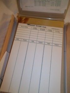 Scoremaster Apex Products Card Scoring Pad Pinochle Gin Canasta