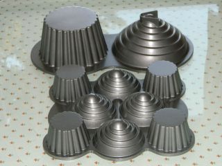  Wilton Dimensions Giant 3 D 10 Cup Cupcake Cake Lge Cupcake Mold Pans