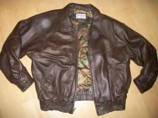 Mens Leather Jacket Gino de Giorgio by Comint Made in China Sz Large