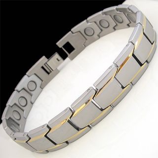 Cool 50400 Gauss Power Magnetic Therapy Titanium Link Bracelet 8 45