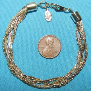 Premier Designs Braided Chain 24 Heavy Necklace Bracelet Gold Silver