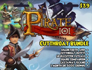  LIMITED Edition WIZARD 101 PIRATE 101 CUTTHROAT BUNDLE GAME CARD CODE