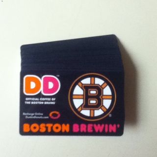   Dunkin Donuts Boston Bruins Collectible Gift Cards No Value Rare New