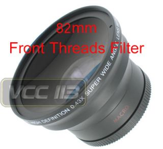 Wide Angle 0 43x Lens for Canon VIXIA HF G10 WD H58W