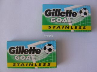 10 Gillette Goal Double Edge Safety Razor Blades