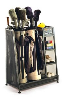 product features golf equipment organizer for home storage of golf