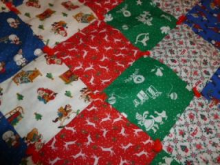  Cotton Patchwork Quilt Eyelet Ruffle Christmas Tree Skirt