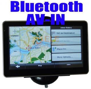 GPS Car Navigation Bluetooth Free Map Night Vision Reverse Camera