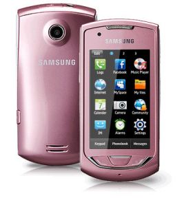 Brand New Samsung S5620 Monte Pink Unlocked 3G WiFi GPS