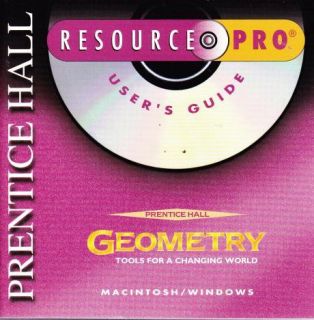 Prentice Hall Geometry Resource Pro PC CD Learn Math