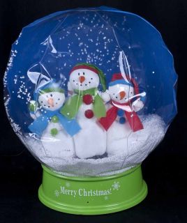 Gemmy Inflatable Snowglobe Musical Snowing Snowmen Christmas Display