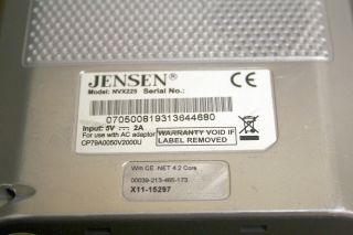 For Parts Only Jensen NVX225 Portable GPS System 044476040818
