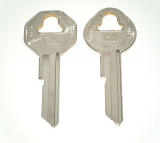 Pontiac GTO 2 Key Blanks 1964 1965 1966 GM Logo Keys