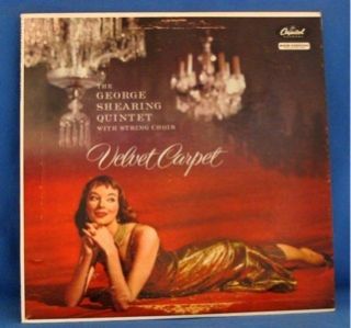 George Shearing Quintet Velvet Carpet LP Record