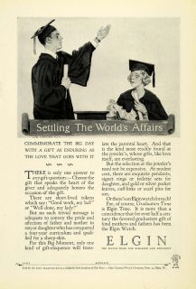 1926 Ad Elgin Watch Graduation Gift Timepiece Jewelry James Montgomery