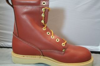 Western Chief Lace Up Leather Work Boots Size 10 1 2 Eee