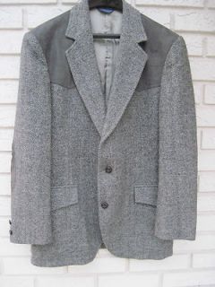 Pendleton Men’s Western Wool and Suede Coat Jacket Blazer 40