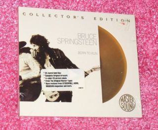 Bruce Springsteen Born to Run Mastersound Gold Disc CD SS RARE