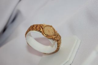 Gucci 9200L Women 24K Gold Plated Stainless Steel Watch