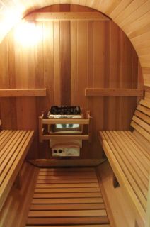 New Indoor/Outdoor Grandview Barrel Sauna Kit 6 person, 
