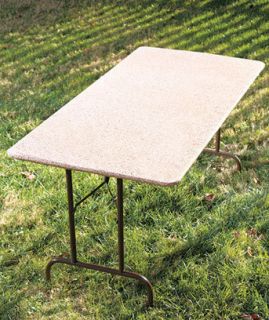  36 Custom Fit Granite Look Waterproof Folding Table Cover Picnic BBQ