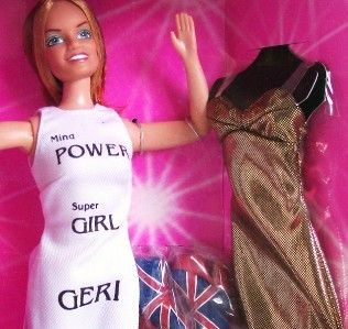  Spice It Up Girl Barbie Doll Power Geri RARE White Gown in Box