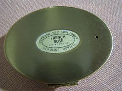 Vintage Germaine Monteil French Rose Superglow Solid Satin Powder