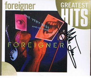 Foreigner Autographed Greatest Hits CD Box