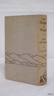 The Grapes of Wrath John Steinbeck 1st 1st Classic First Edition 1939