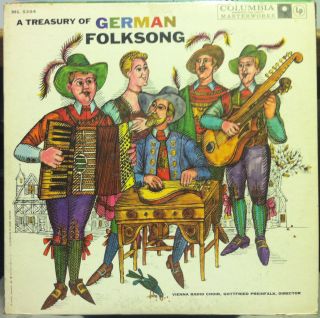 Vienna Radio Choir A Treasury of German Folksong LP Mint ml 5344 6 Eye