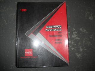 1993 GMC Rally Vandura Magnavan Service Shop Manual