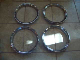 New GM 15 Chevy GMC Truck Rally Polished Stainless Steel Wheel Trim