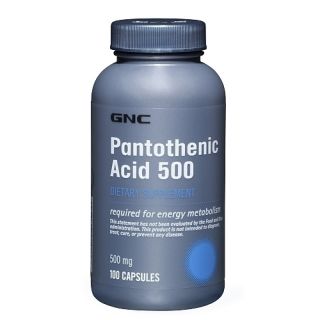 GNC Pantothenic Acid 500 100 Capsules N